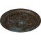 Ekena Millwork Swindon Ceiling Medallion (Fits Canopies up to 2 7/8"), 16 7/8"OD x 1 1/2"P, Bronze Blue Patina CM16SWBBS - alternate 4